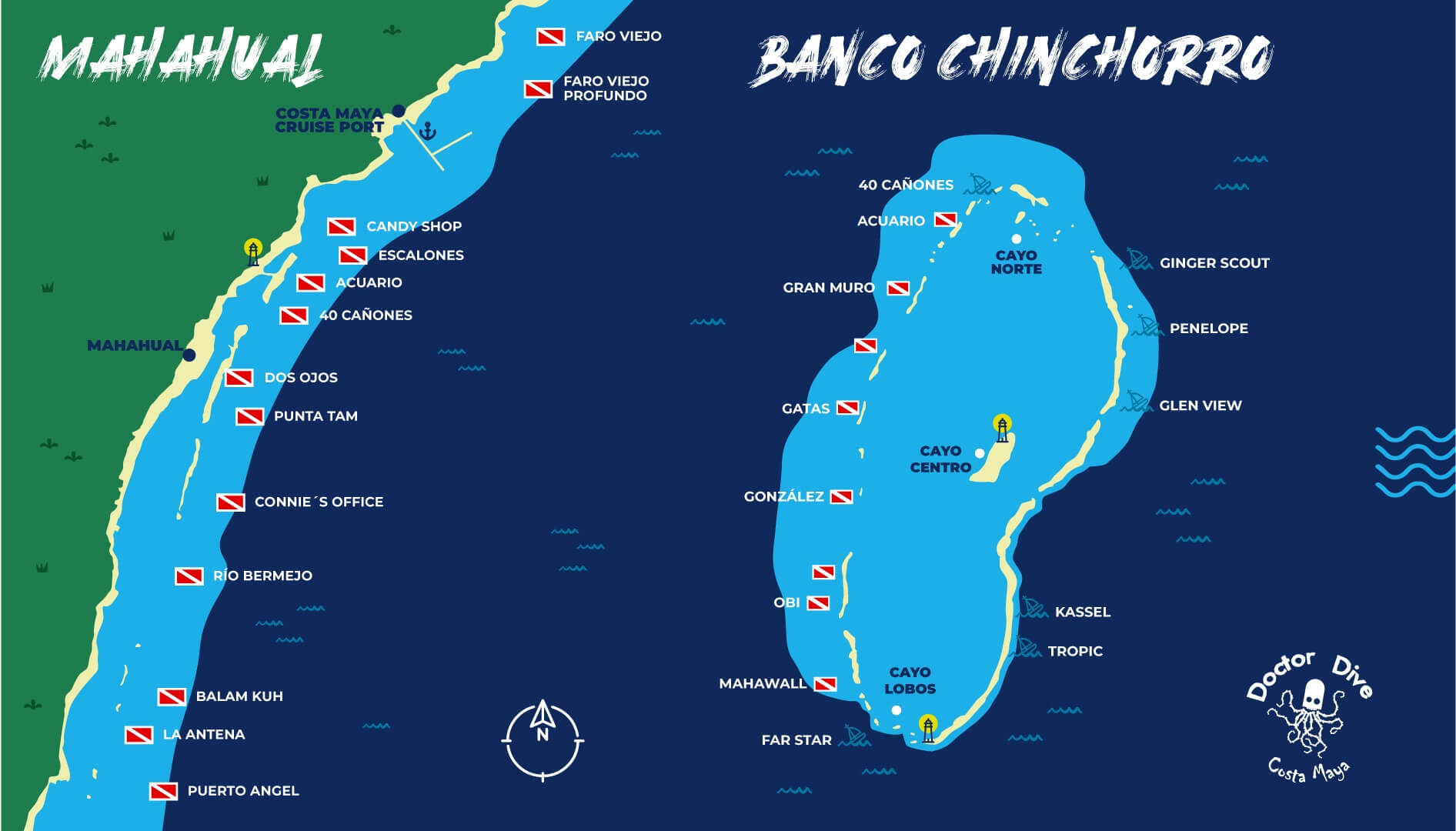Mapa Mahahual